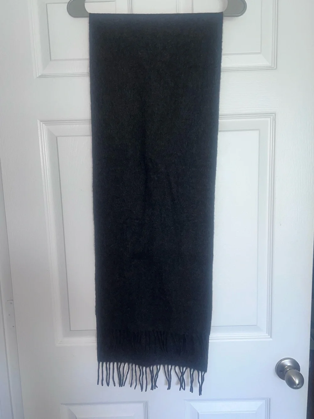 J. Crew Black Fringe Men's Scarf
